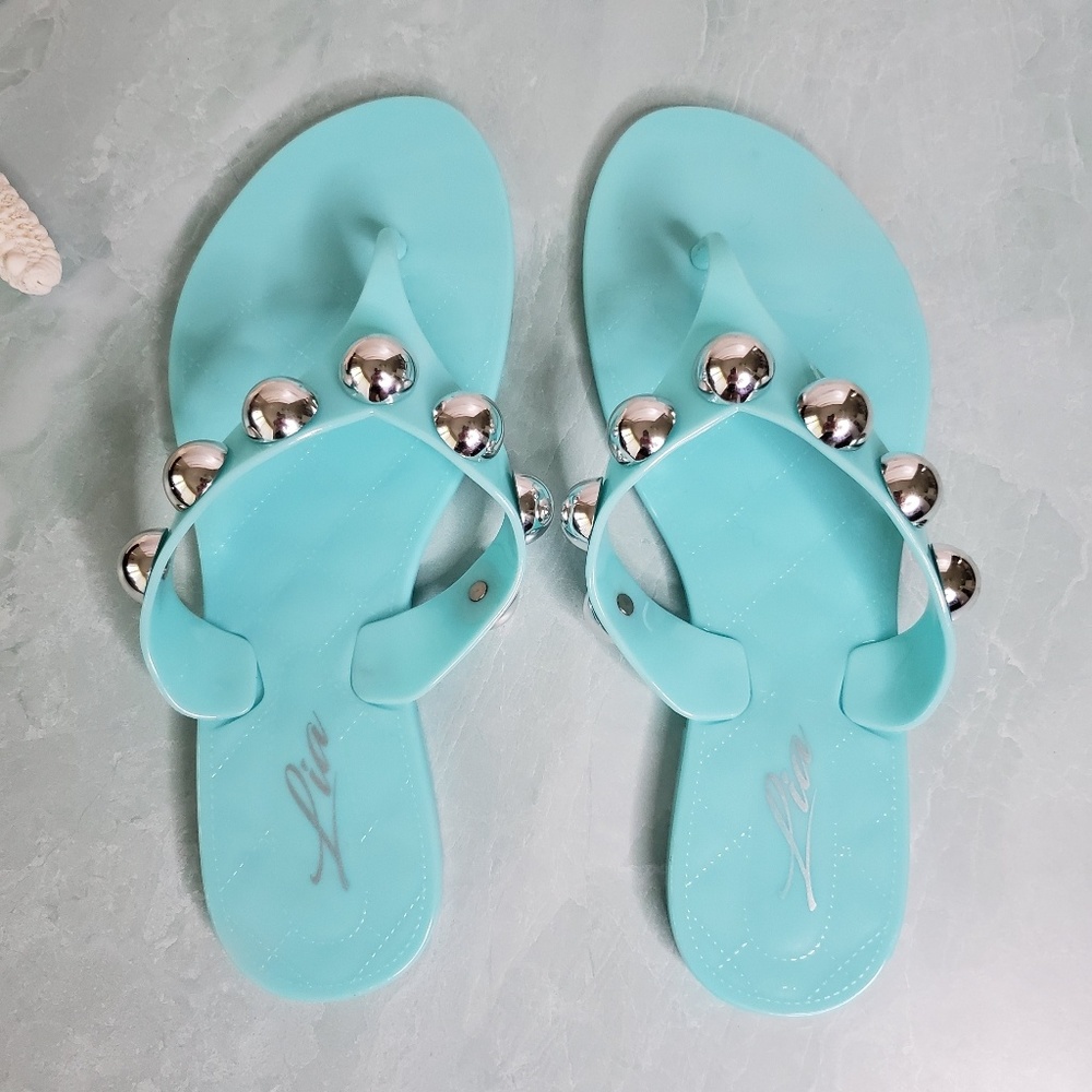 NEW Lia Mint Jelly Sandals - Picture 4 of 5